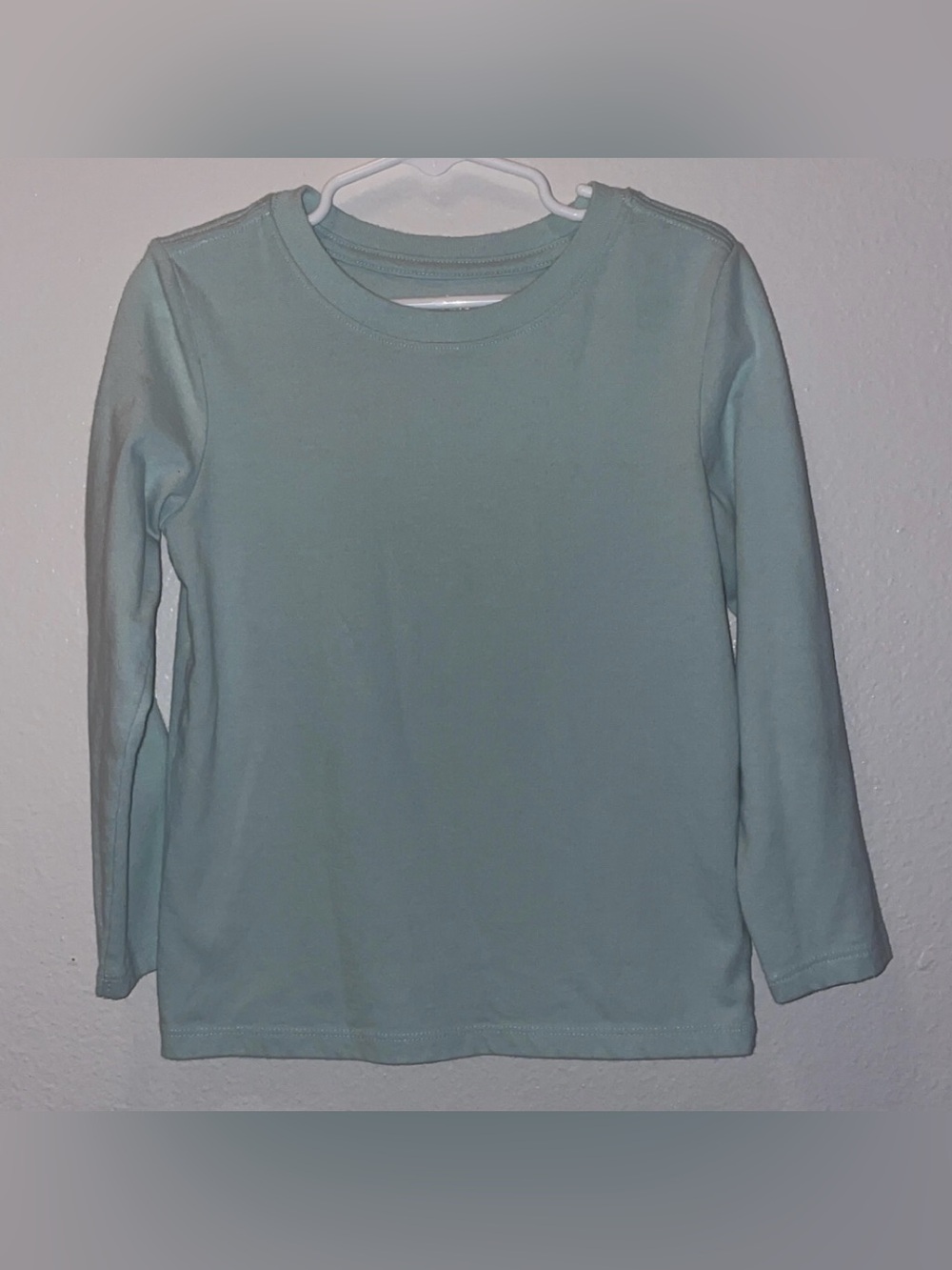 Cat & Jack Light Teal Long Sleeve Crewneck Shirt